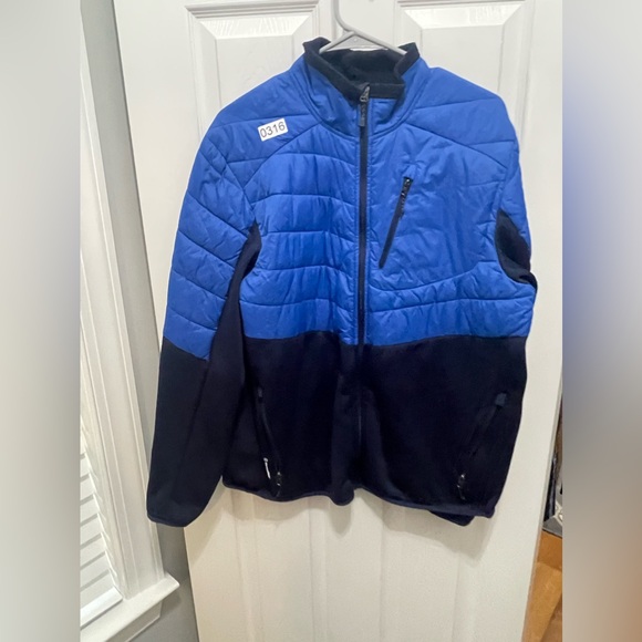 Champion Other - Champion large cost blue and navy zip up very warm with pockets men’s